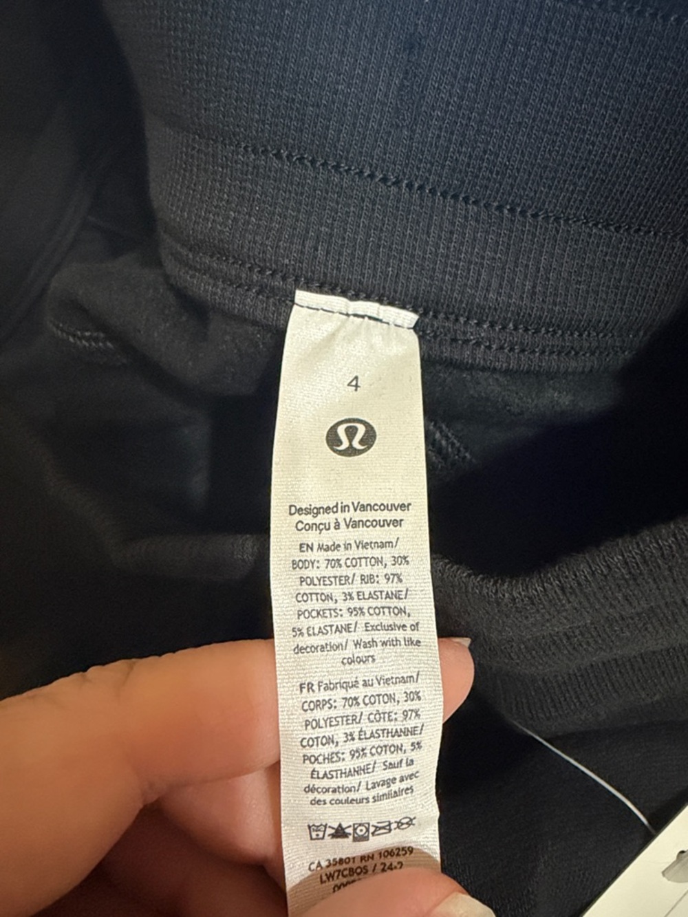 lululemon athletica Black Scuba High-Rise Drawstring Athletic Shorts 5” - Picture 7 of 7